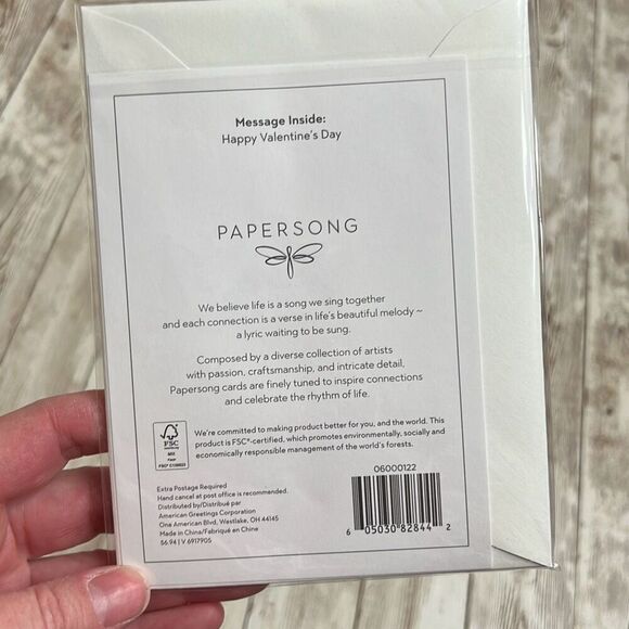 TO MY HUSBAND Valentine’s Day Card Love you Infinitely Papersong Brand New NWT - Picture 2 of 6